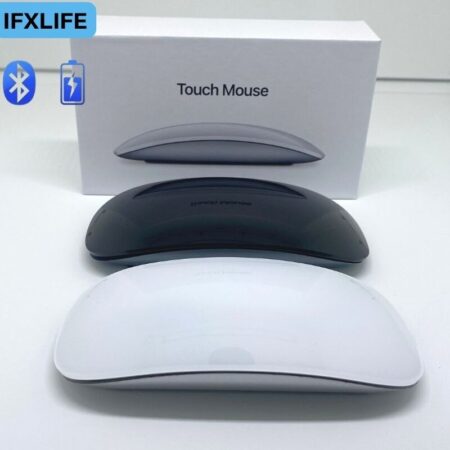 IFXLIFE-Mouse Bluetooth Sem Fio, Design Ergonômico, Multi-touch, BT, Adequado para APPLE, Mac Book, Macbook Air Pro